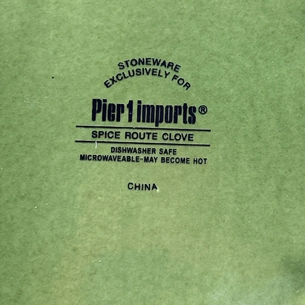 Pier 1 Spice Route Clove Square Luncheon Plates 8